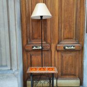 Lampadaire -table-porte revue en fer forgé