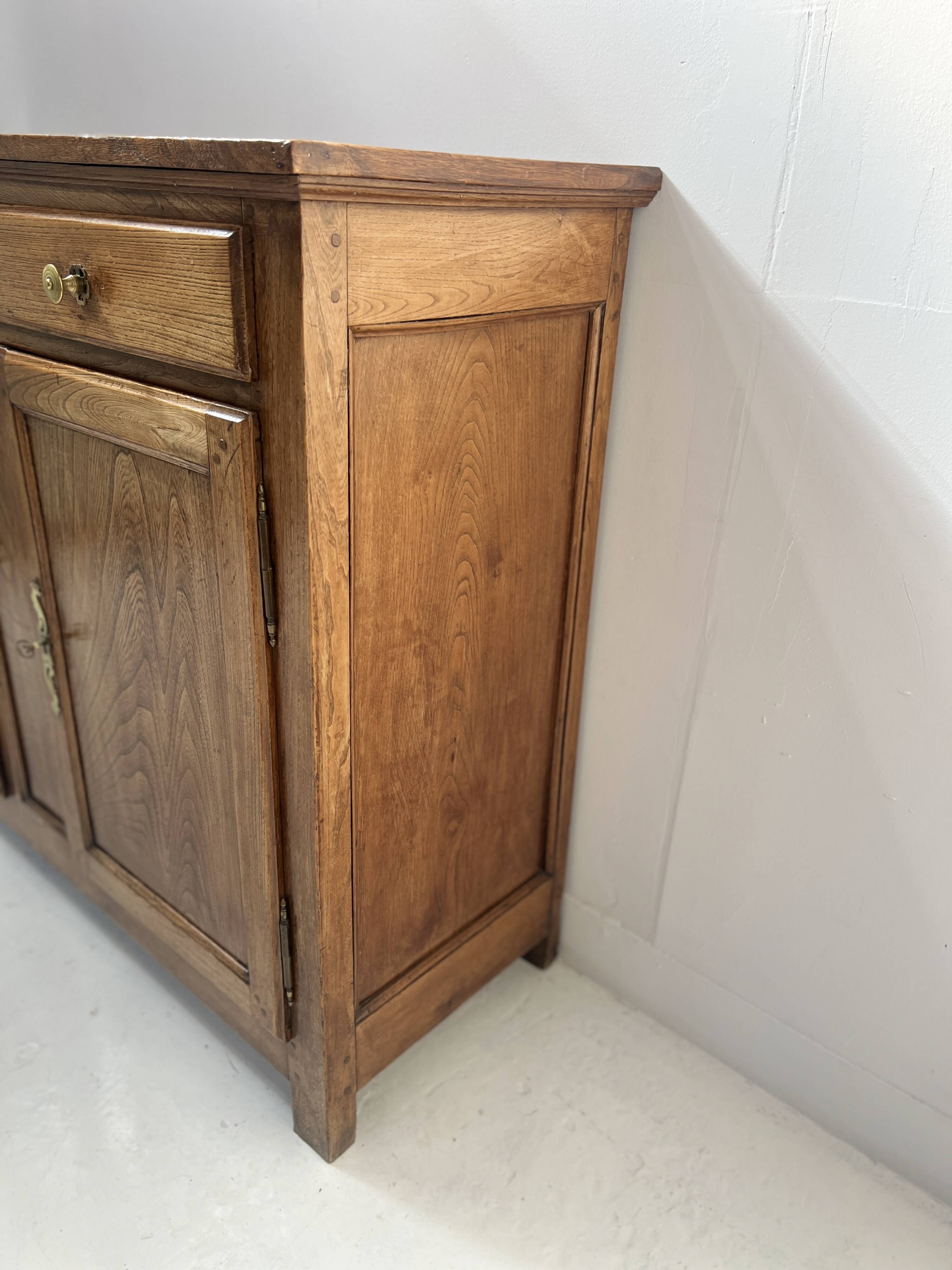 19th-century solid ash Parisian buffet