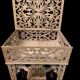 Rare antique wooden arch table, signed Amati, Turin, early 20th century Art Nouveau