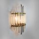 Venini wall lamp, murano triedri glass, italy, 1970