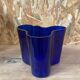 Cobalt blue Savoy vase by Alvar Aalto, numbered and signed 1989
