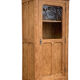 Parisian cabinet glazed raw wood nymphs and carved art nouveau decorations