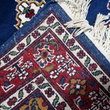 Tapis persan Kerman vintage fait main en laine 94 cm x 158 cm - années 1960 (1C1203)