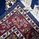 Vintage Persian Kerman rug handmade wool 94cm x 158cm - 1960s (1C1203)