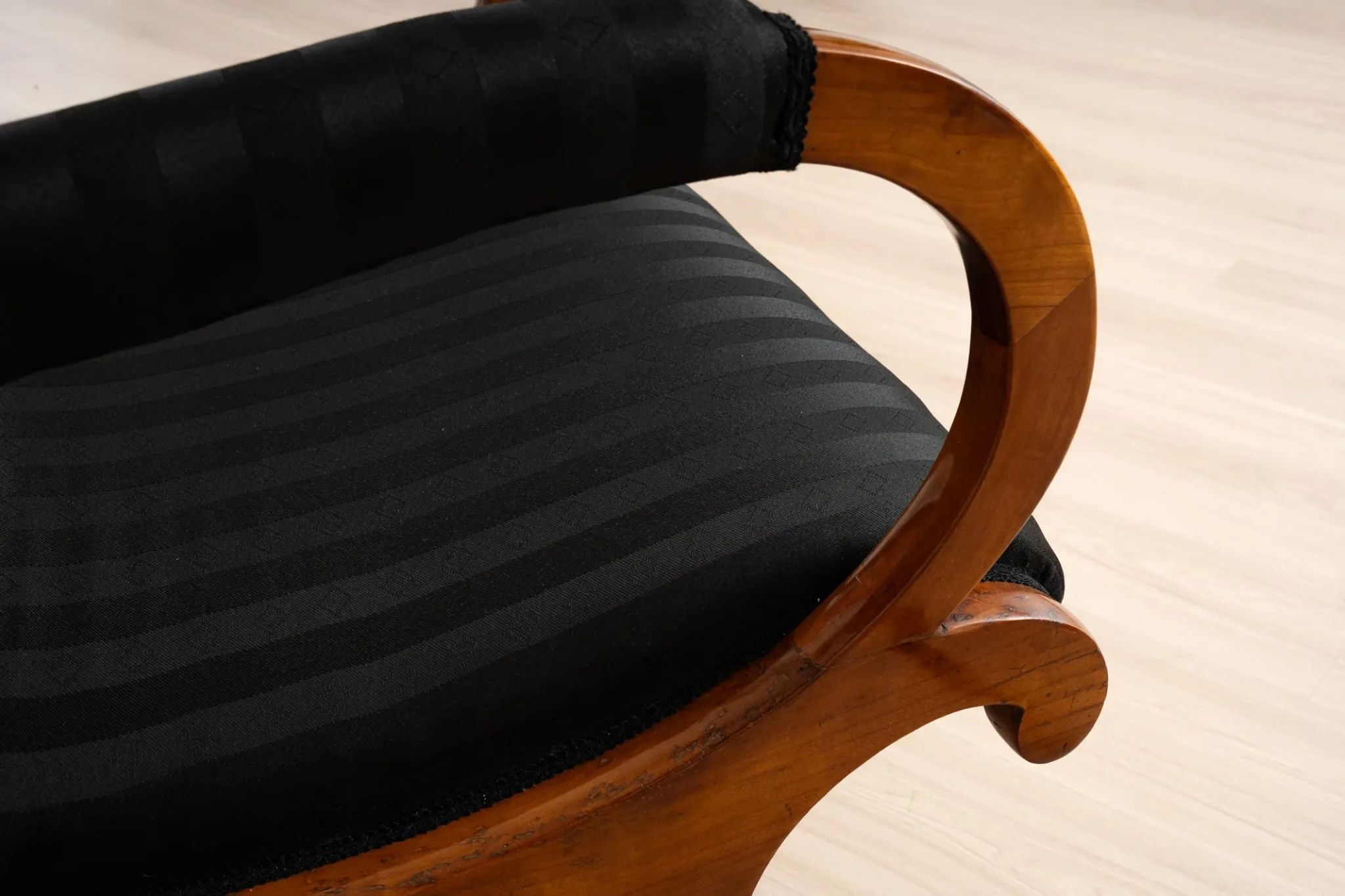 19th-Century Biedermeier Cherrywood Armchair, Germany, circa 1830-1850