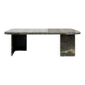 Table basse vintage rectangulaire en marbre
