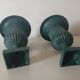 Paire de médicis verts 22,5 cm