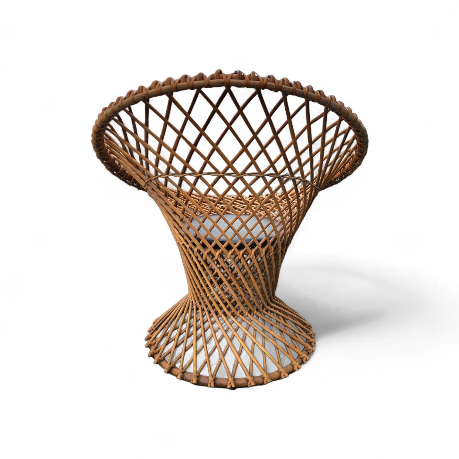 Fauteuil en rotin circulaire Rohé Noordwolde