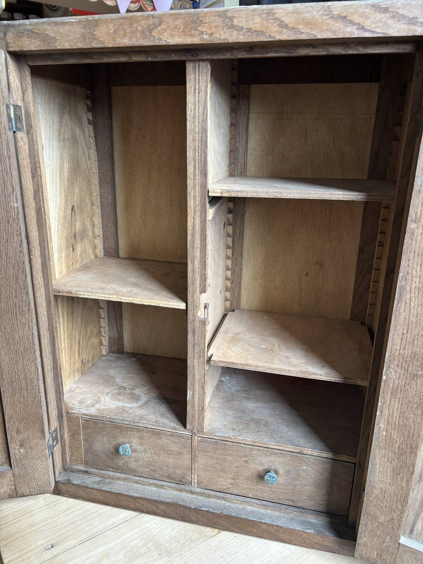 Rustic oak shelf