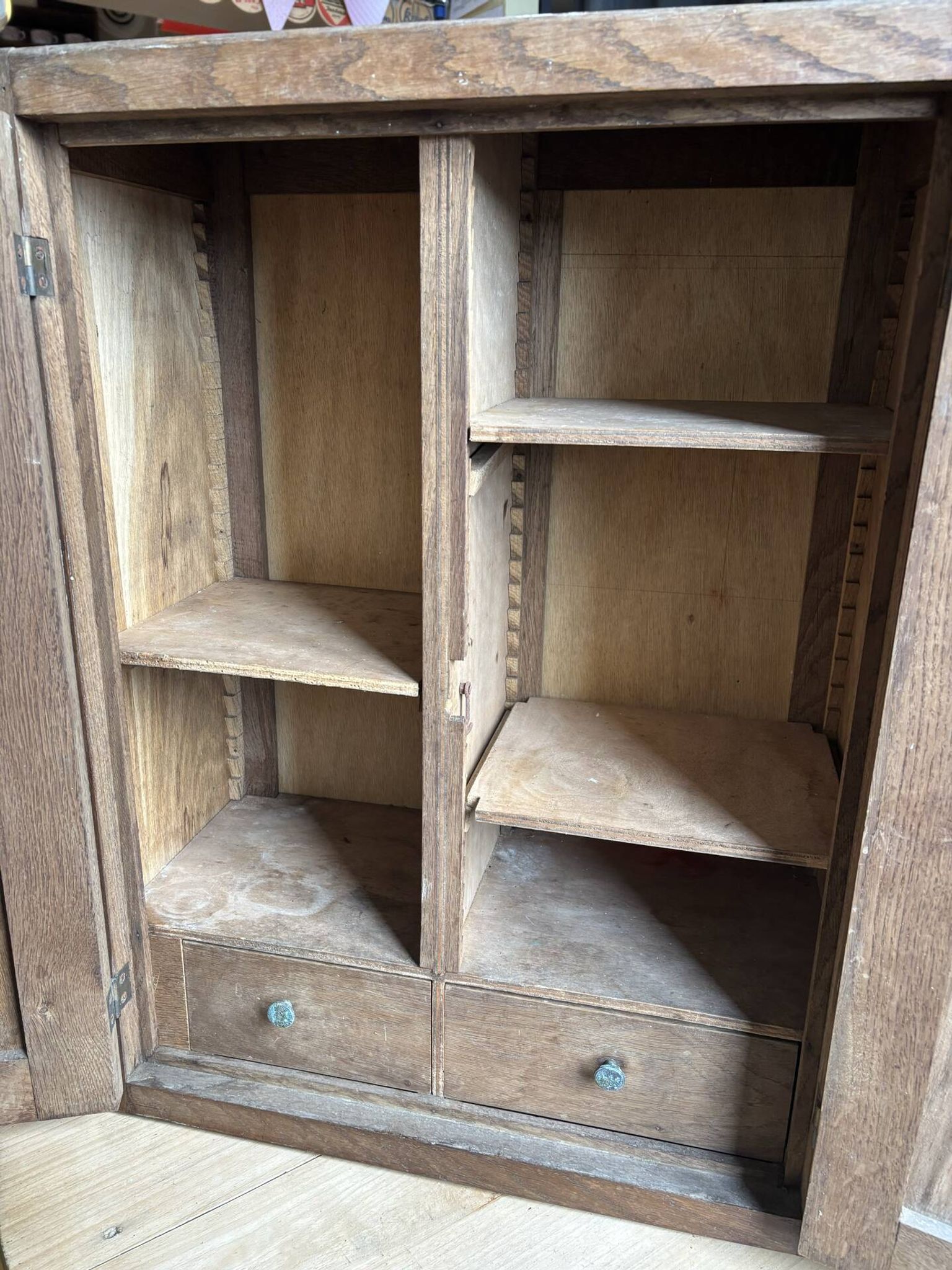 Rustic oak shelf