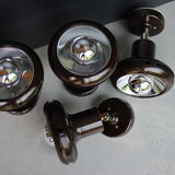 Set of 4 wall lamps Raak year 70