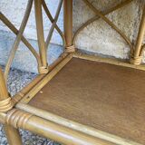 Vintage rattan shelf