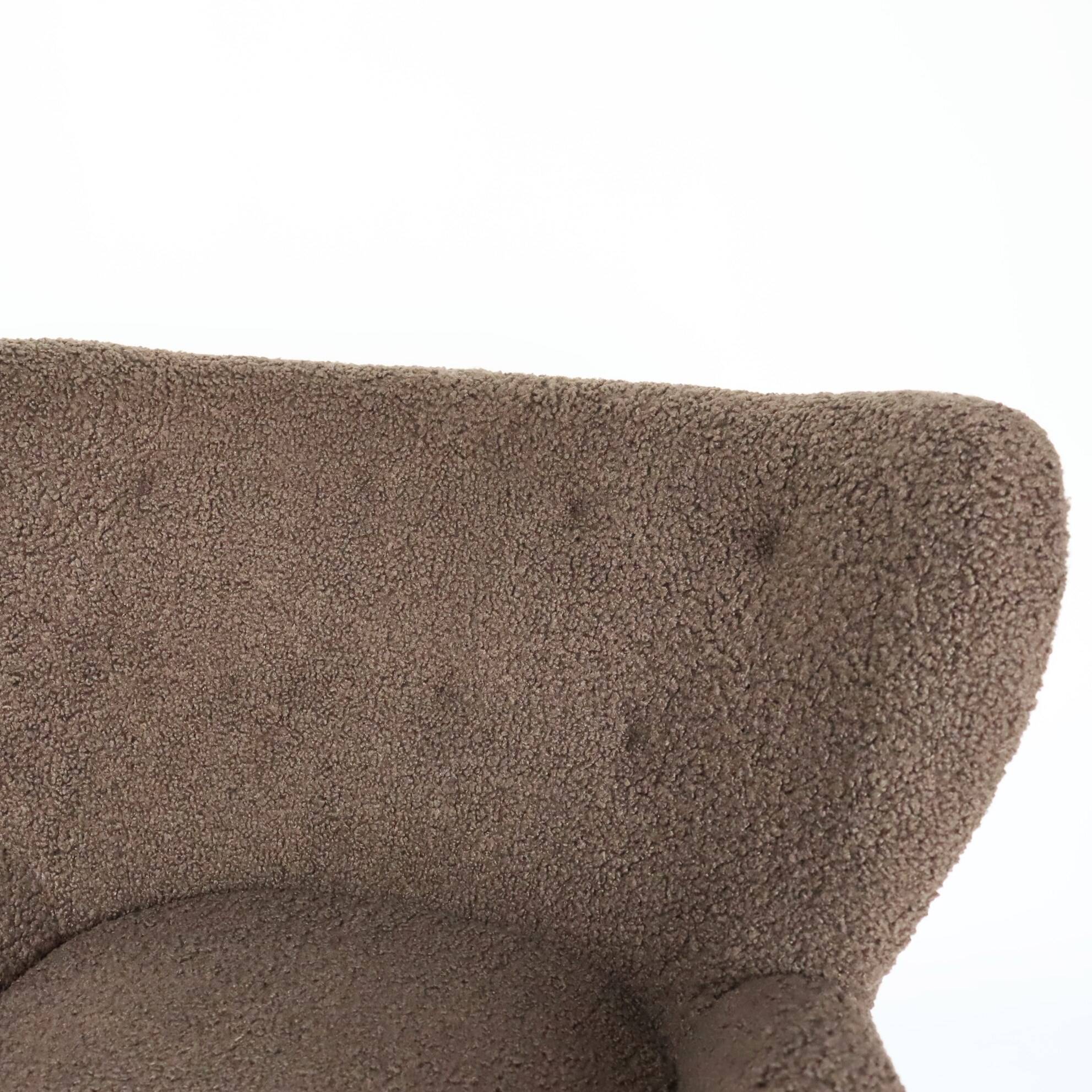 Terry fabric wing chair