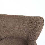 Terry fabric wing chair