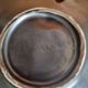 Vintage 1950s Vallauris black matte ceramic pocket bowl.