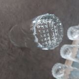 6 verres shell vintage année 70