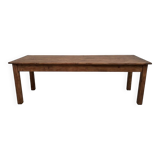 Table de ferme en pin 223 cm, années 70