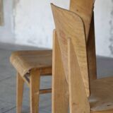 2 chaises Tout-bois attribué à Vauconsant 1941