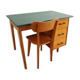 Ensemble bureau et chaise vintage
