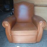 Vintage leather club chair