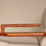 Vintage Armchair Beige Upholstery Scandinavian Design