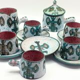 Signed Vallauris coffee service