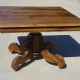 Square table in solid walnut