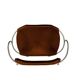 Contemporary sculptural bar stool c. Silvered Aged Steel Backrest and Cognac Leather