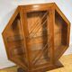 Art Deco Vintage Brocante Walnut Hexagonal Display Cabinet – 1920–1930