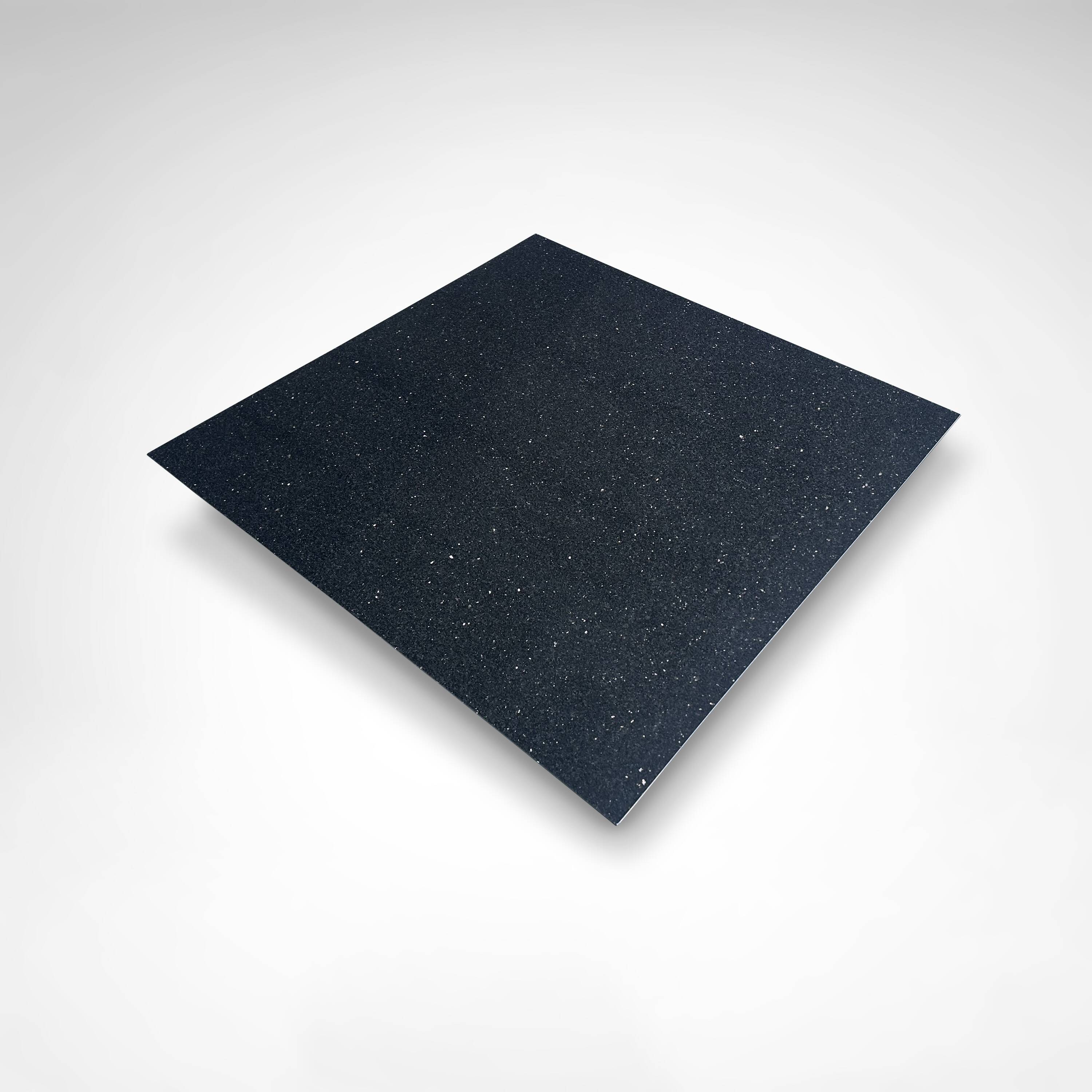 Star Galaxy granite and brushed metal postmodern coffee table by Draenert