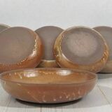 6 stoneware soup plates/bowls