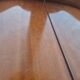 Large curved display cabinet in cherry wood in Louis XV style – 20th century