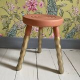 Terracotta tripod stool