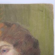 Portrait au pastel vintage