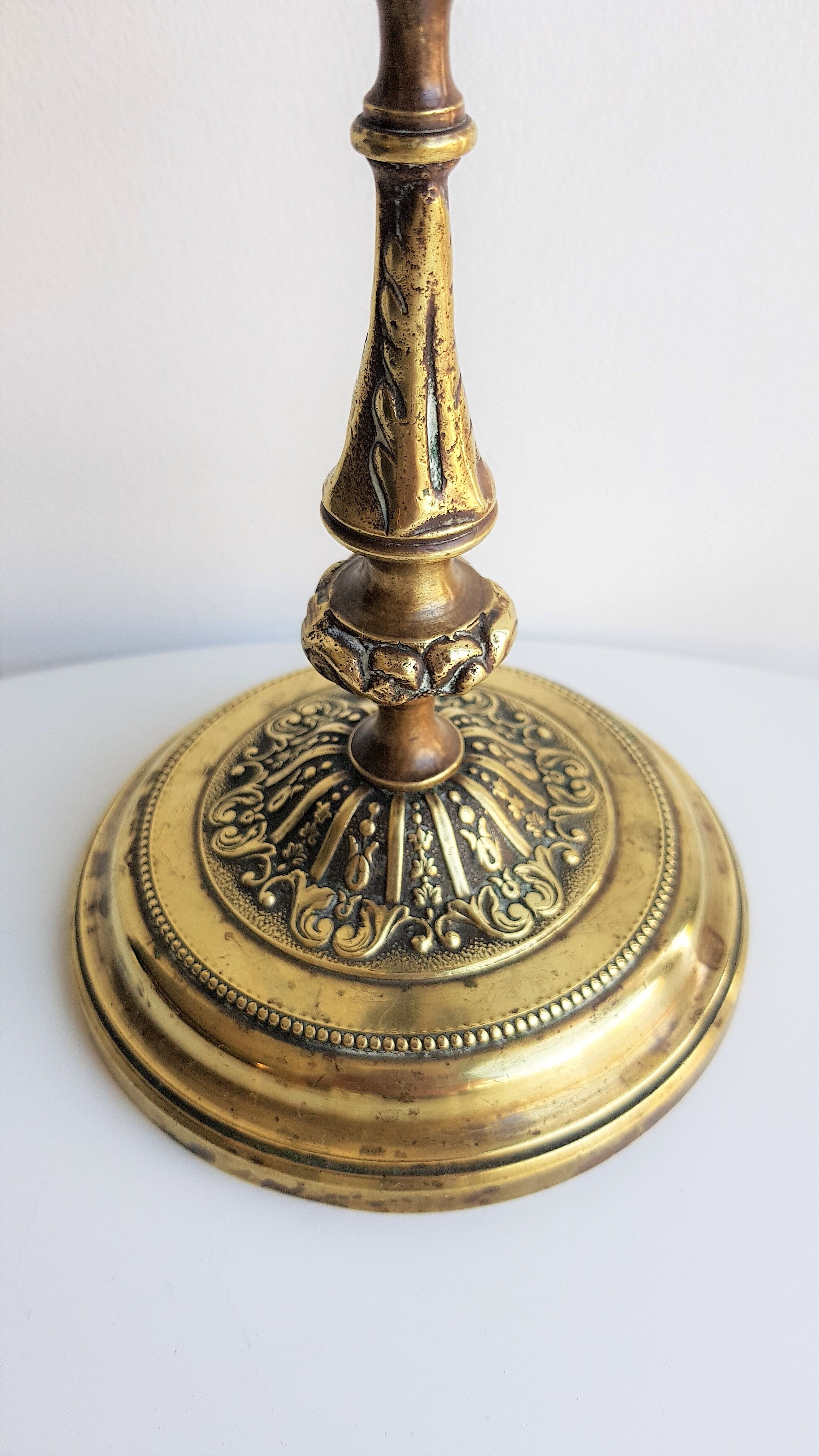 Ancient brass candlestick