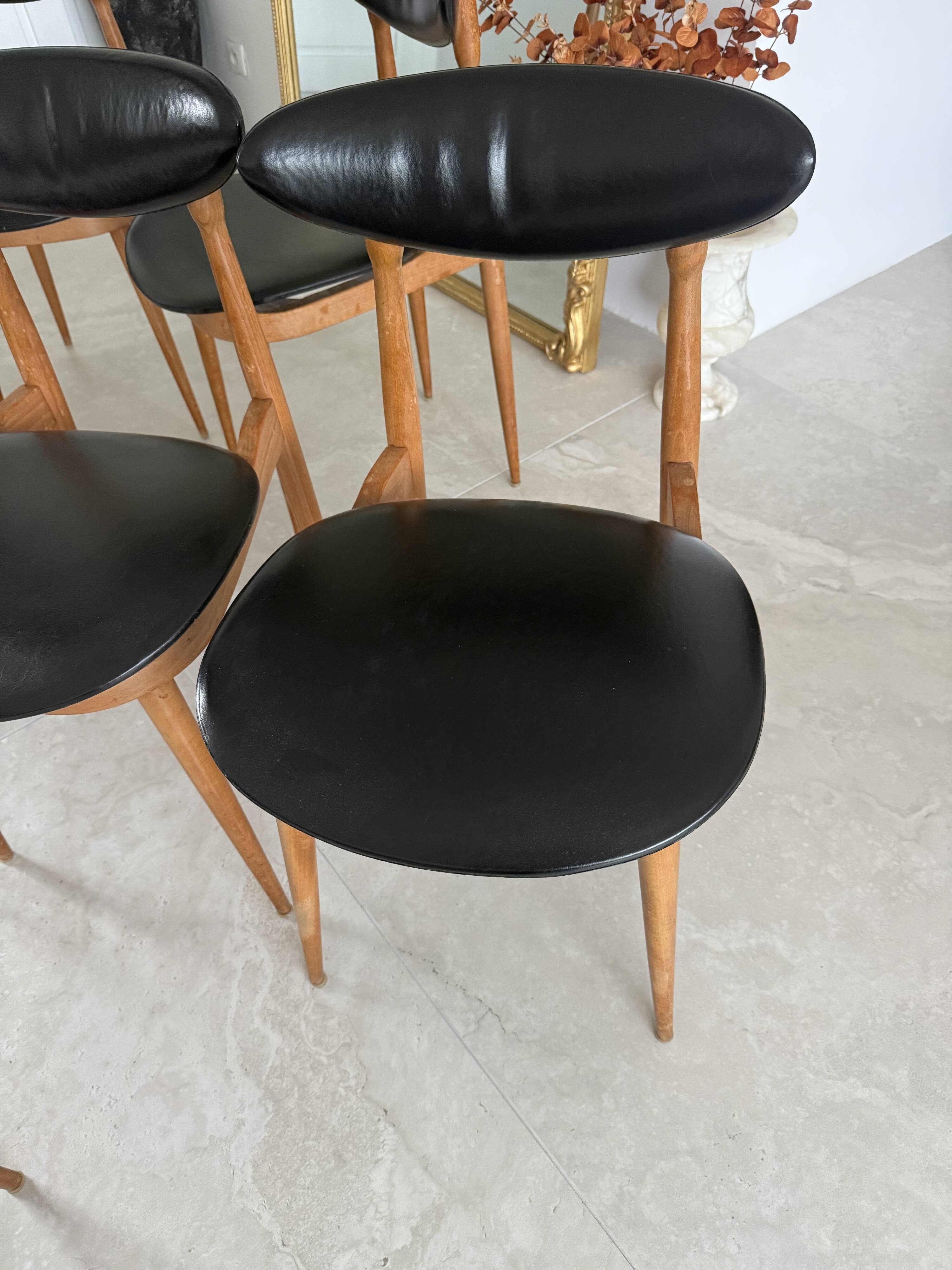 Lot de 5 chaises Baumann Licorne