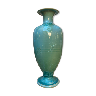 Turquoise ceramic vase