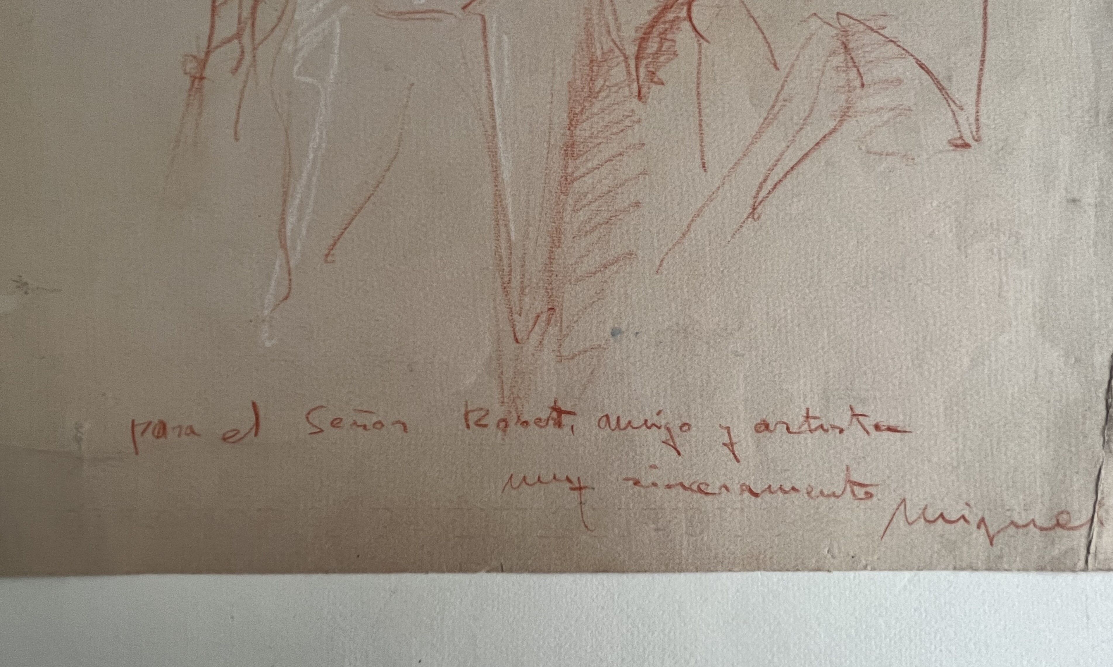 Portrait with sanguine