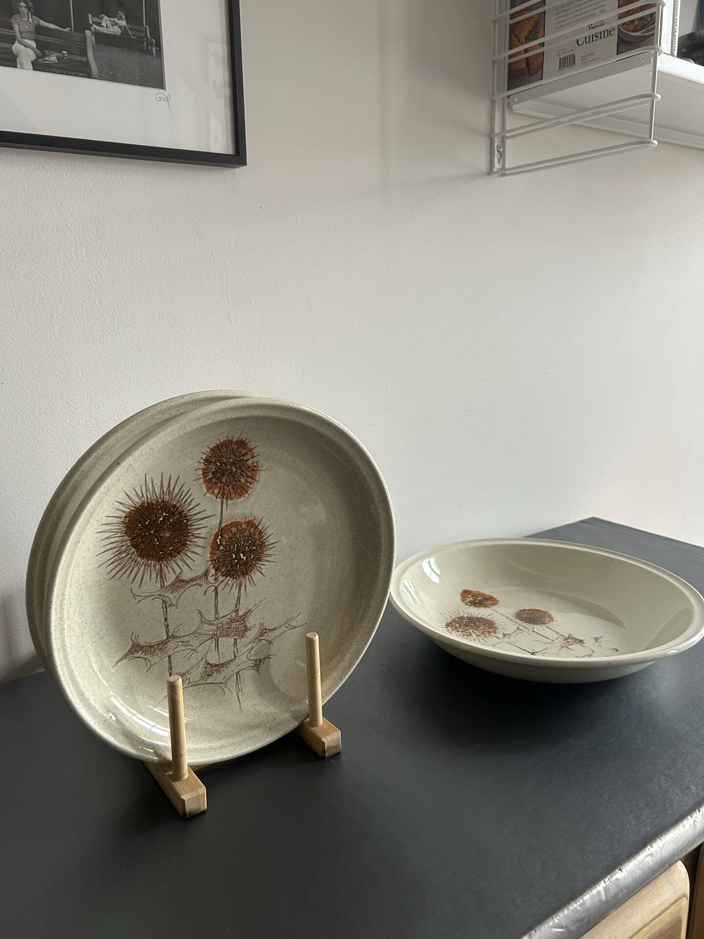 Plates and serving dish Sarreguemines