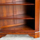 Corner library in solid cherry wood - 20th century