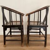 Paire de fauteuils chinois