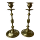 Antique brass candlesticks