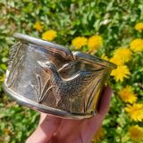 Silver bird bowl