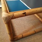 Table basse en rotin