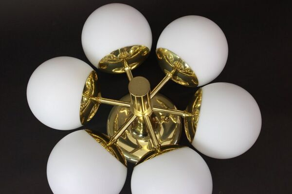 Plafonnier milieu de siècle par Kaiser Allemagne années 1960