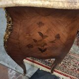 Commode De Style Louix XV En Marqueterie