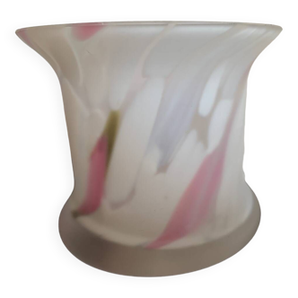 Vase 1970 en pâte de verre