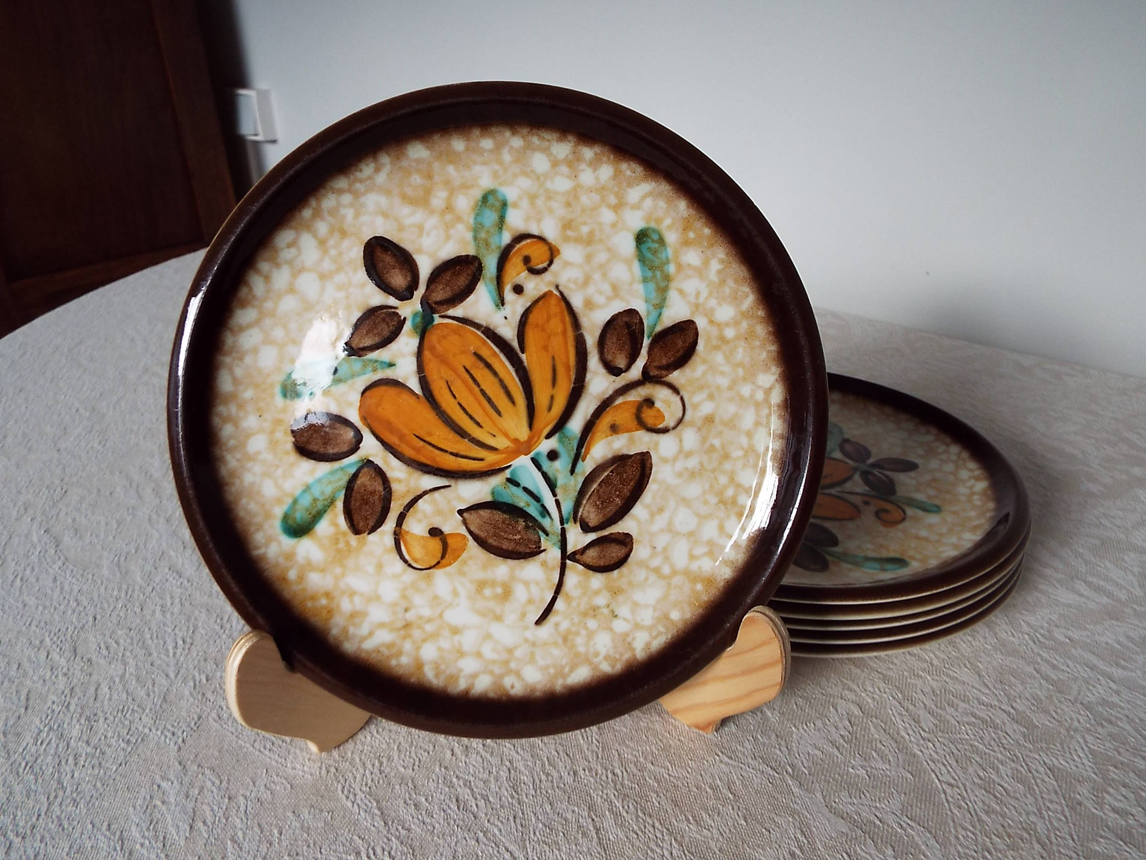 6 Boch Corfu dessert plates