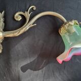 Art deco bronze wall lamp