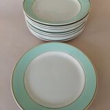 12 plates K&G Lunéville, model Meudon